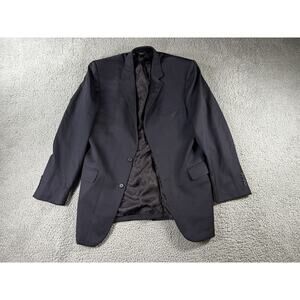 Jos A Bank Sports Coat Men 41 L Wool Gordon Navy Blazer